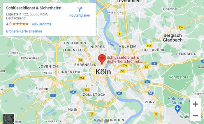 Schlüsseldienst & Sicherheitstechnik Köln Der Meister Google Maps